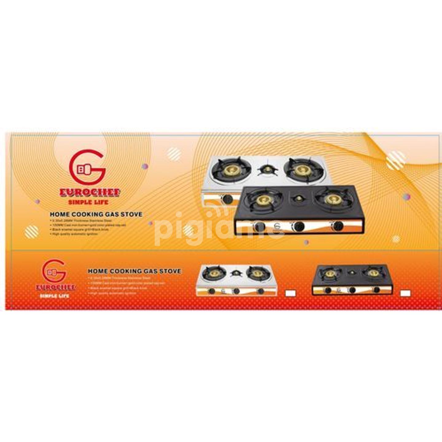 Eurochef 2 Burner Stainless Steel Table Top Gas Cooker in Nairobi CBD