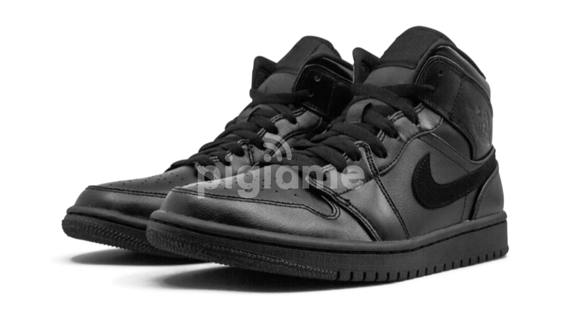 Air jordan 1 top mid triple black