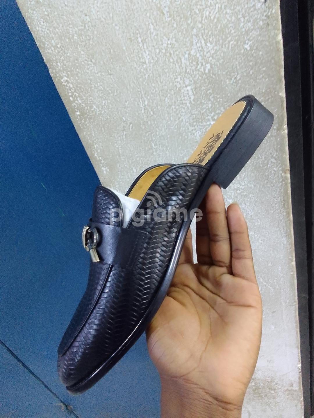 Mens backless best sale mule loafers