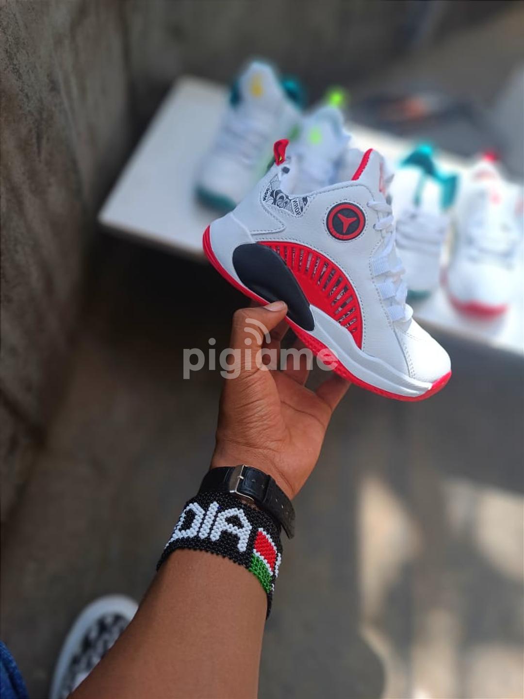 Red jordan 5 kids discount