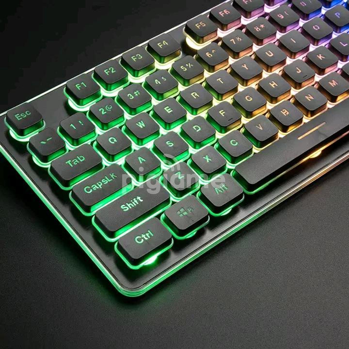 Dell (Oem) Backlit Led Rgb Lighting Usb Wired Slim Keyboard Kb690F