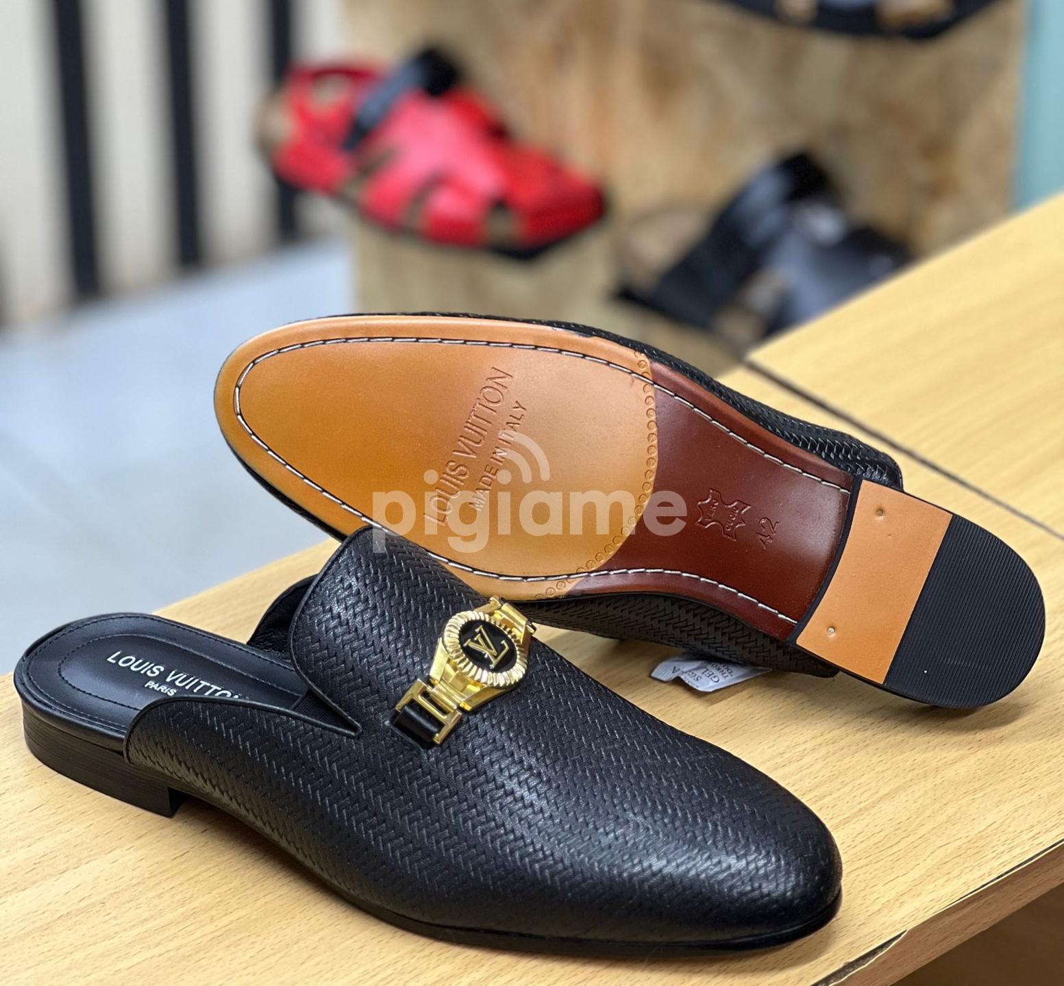 Men s Louis Vuitton Lv Black Official Backless Mules in Nairobi