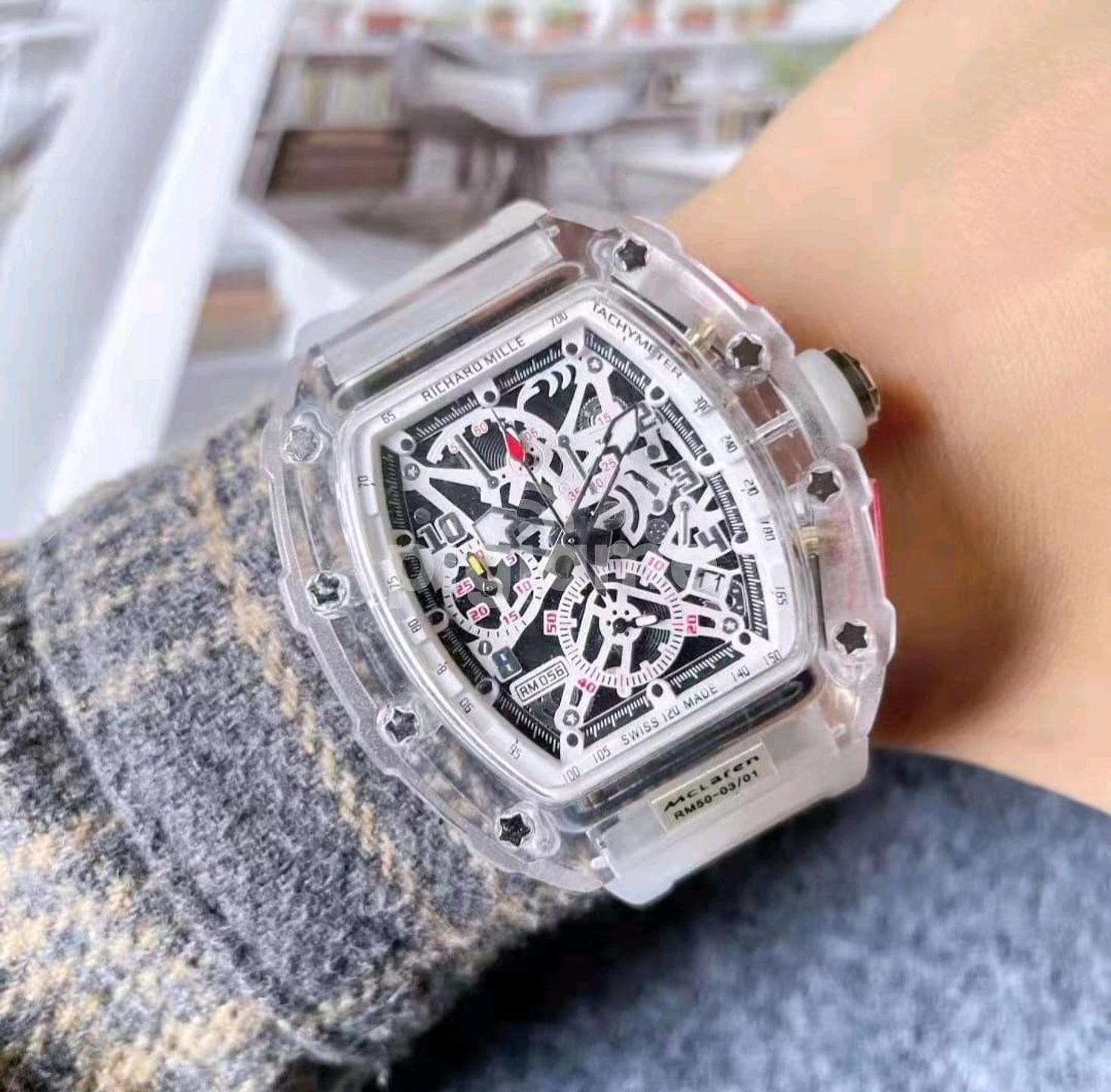 Clear richard mille watch outlet