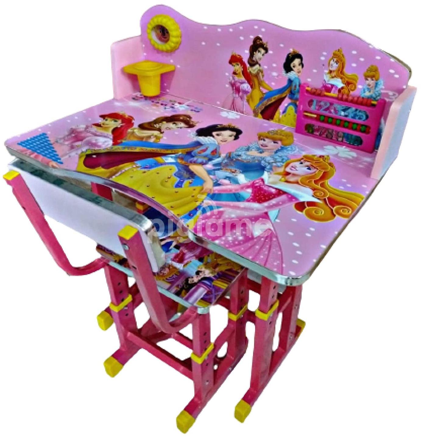 Height Adjustable Kids Study Table Student Writing Table Study Desk