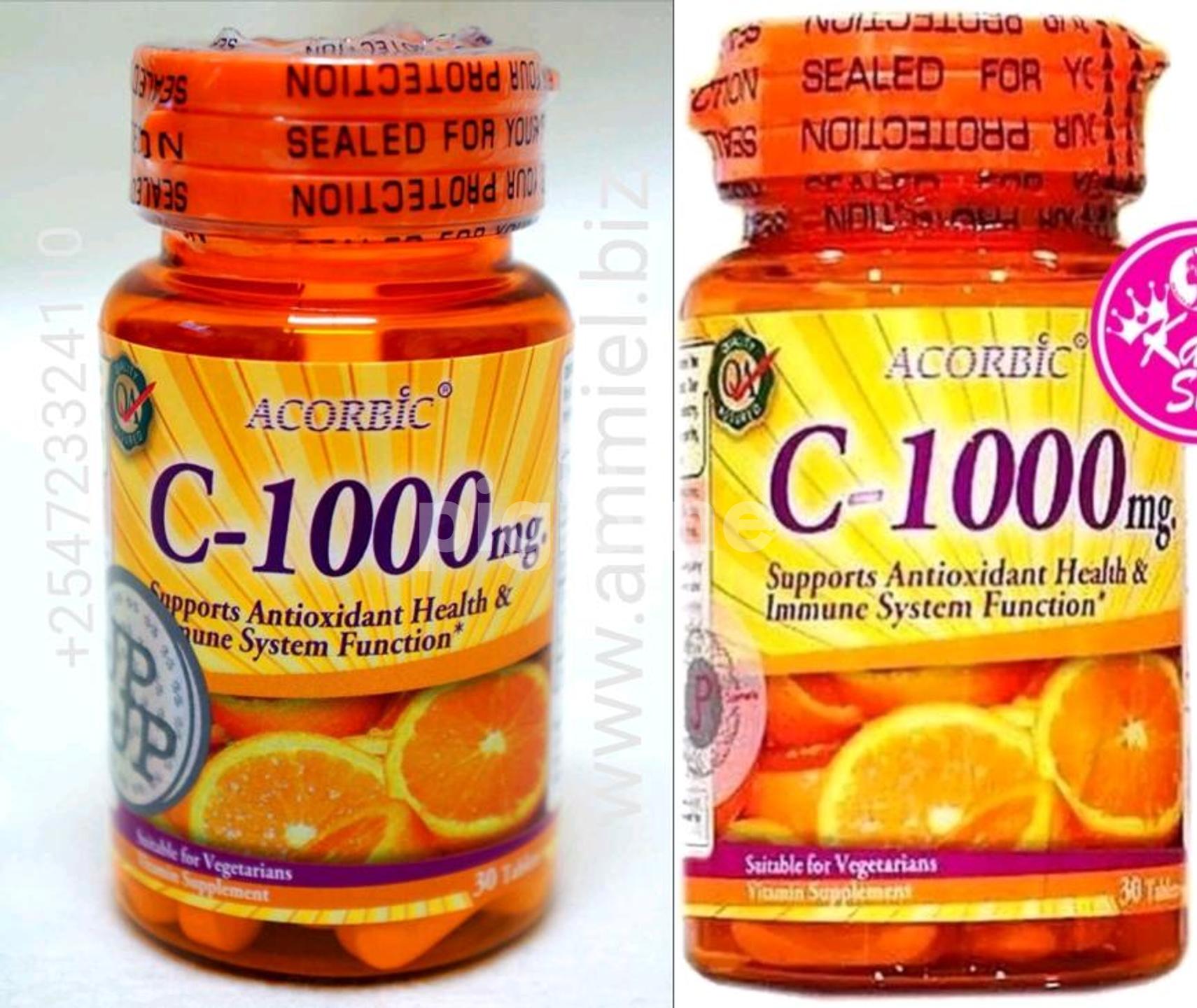 Original 30 Pills Acorbic C 1000 Mg Vittamin C Supplement Bright Clear Faster Whitening Ascorbic Acid By Ammiel Collection In Nairobi Cbd City Centre Pigiame