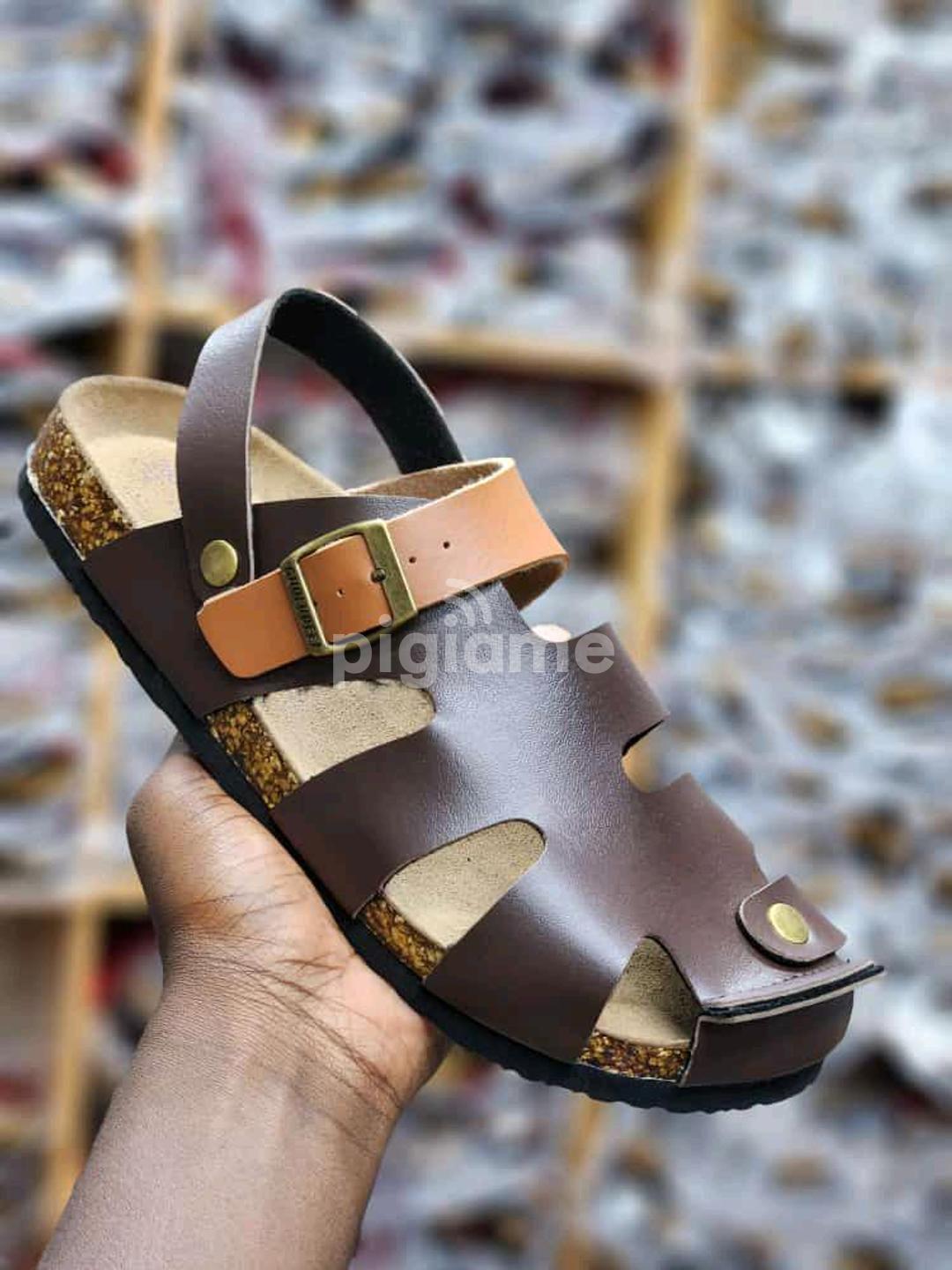 Male open shoes on sale