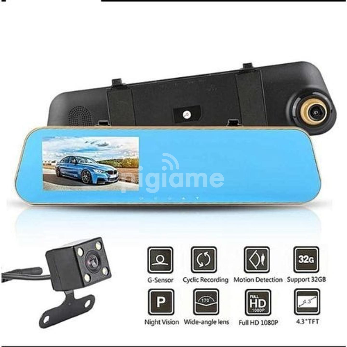 Car Blackbox Dvr Rear View Mirror Dual Recorder in Donholm