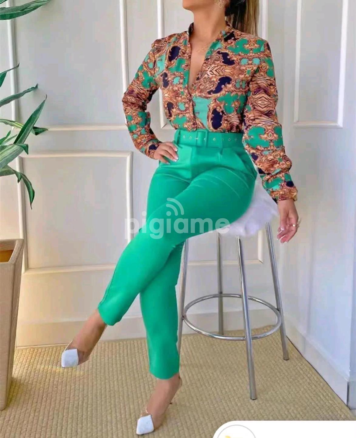 Ladies tops and trousers sales