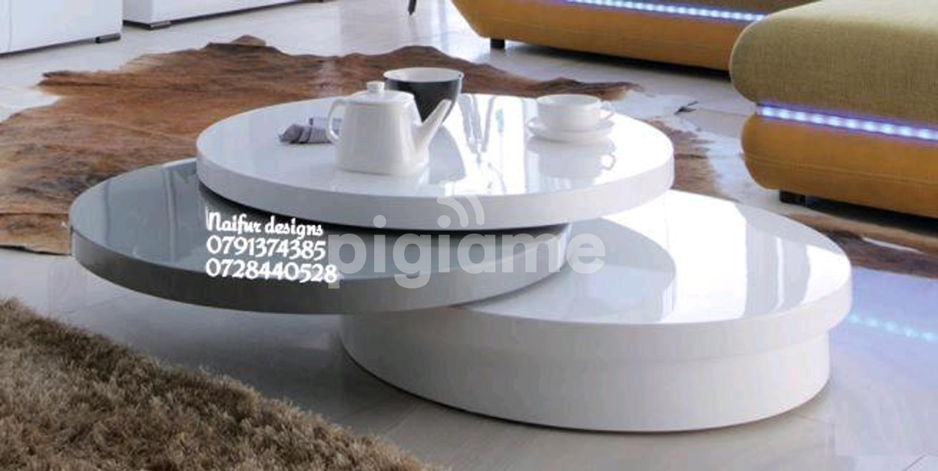 White Rotating Coffee Tables For Sale In Nairobi Kenya/Coffee Tables
