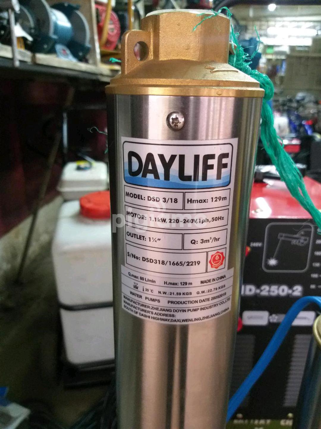 Dayliff 1.5HP 129M Submersible Water Pump Free 20M Cable PigiaMe