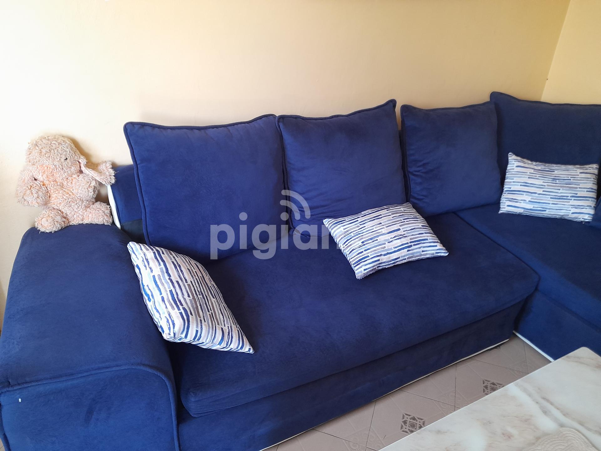 L Shaped Navy Blue Comfy Sofa in Nakuru CBD PigiaMe