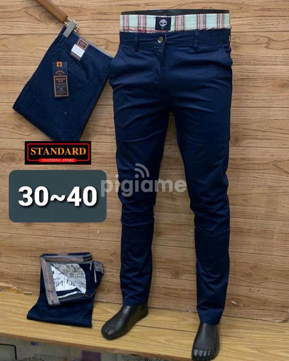 Plaid&Plain Men's Stretchy Khaki Pants Khaki 27X28 at Amazon Men's Clothing  store