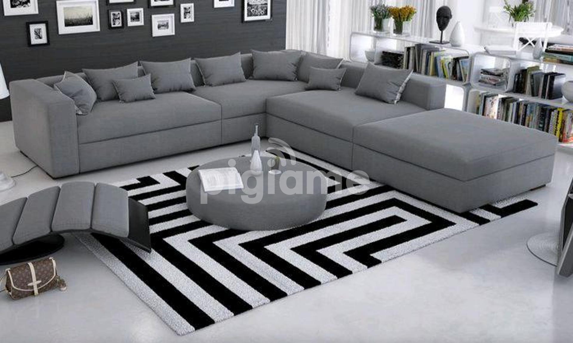 Grey six seater L shaped sofas for sale in Nairobi Kenya/modern sofas