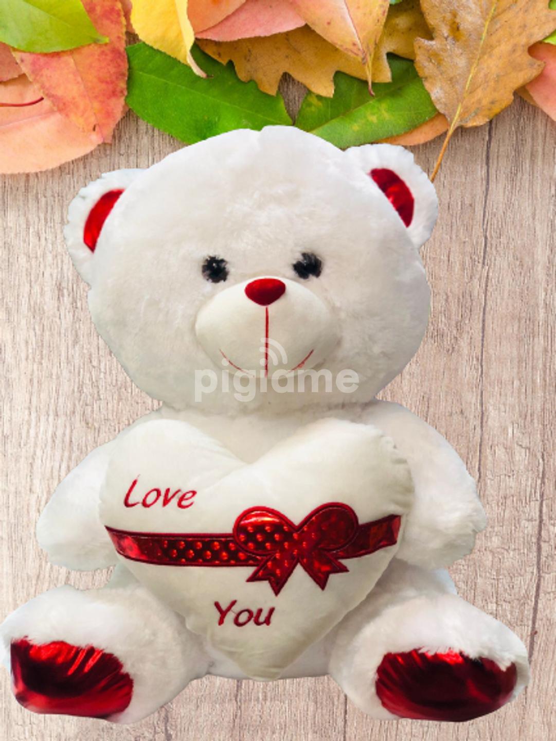 Soft white teddy bear cheap