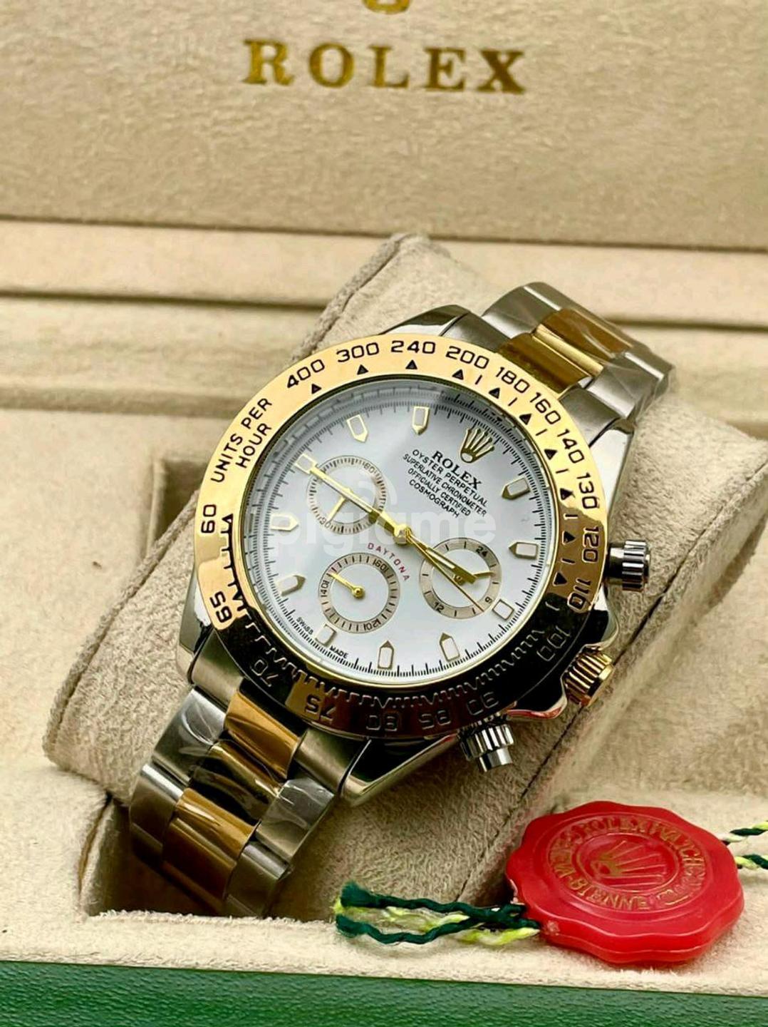 Rolex gold hotsell and silver band