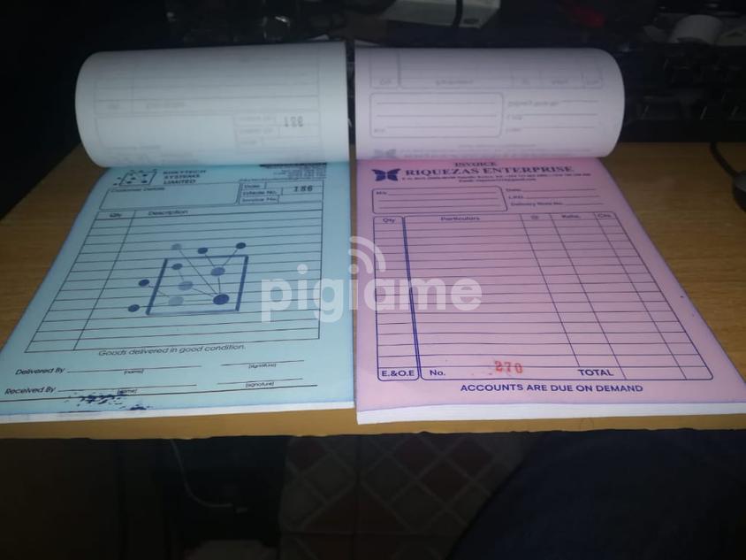 Receipt Books Designing & Printing in Nairobi CBD, Mfangano Street