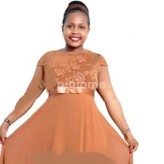 Fashion Classy MidLength Ladies Sepia Dress in Nairobi PigiaMe