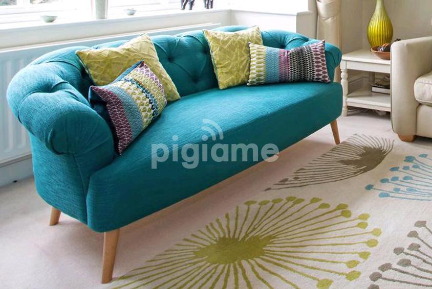 Blue Three Seater Sofas For Sale In Nairobi Kenya/Latest Sofa Set
