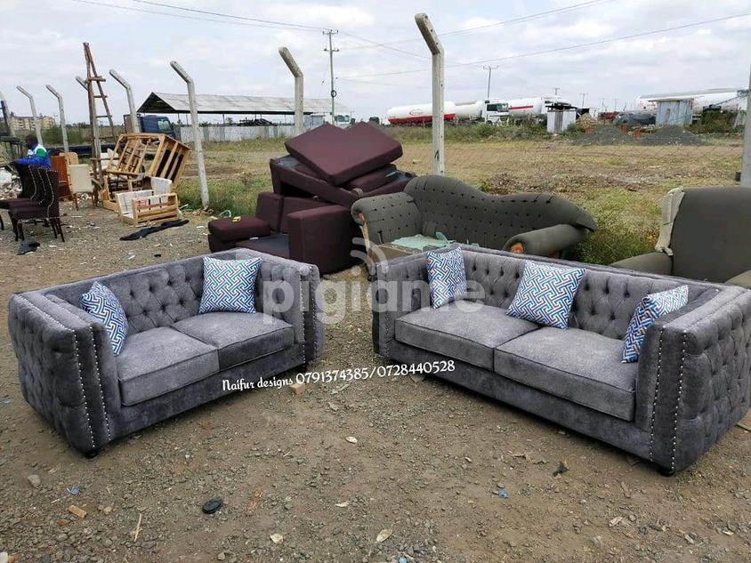 Grey sofas for sale in Nairobi Kenya/Three seater sofa/modern bed