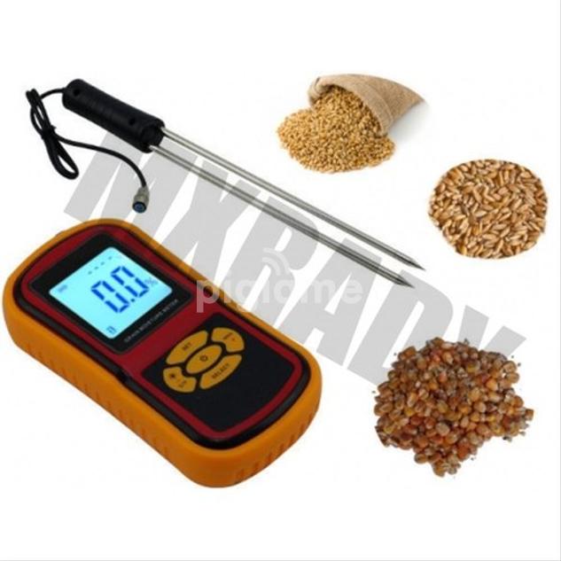 GM640 Grain Moisture Meter, Portable Digital Moisture Temperature Tester With LC