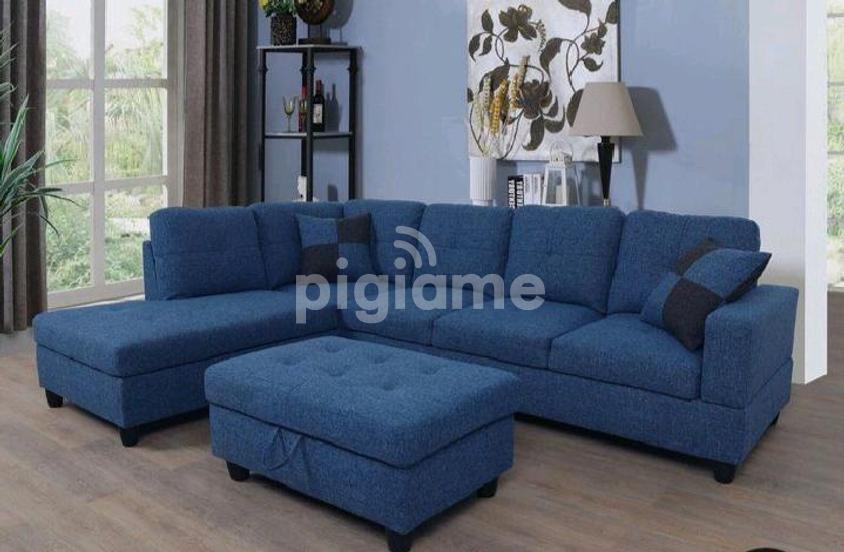 Modern Six Seater Blue L Shaped Sofas For Sale In Nairobi Kenya/L