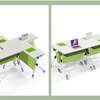 Folding Table: Pull-out Desk With Privacy Flaps, White thumb 7