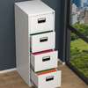 OFFICE CABINET: 4 Locker White File Cabinet thumb 0