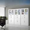 2-Door metallic office storage cabinet with safe thumb 8