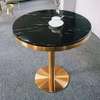 Dining Table; Round Marble Dining Table in Kiamokama thumb 1