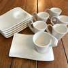 6 pieces porcelain swag cup set with saucer thumb 1