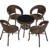 Stylish Rattan Outdoor Set –4 Chairs And 1 Tea Table thumb 1