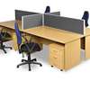 Four way office working station desks thumb 7