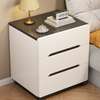 White Wooden Nordic Style Side Bedroom Cabinet thumb 7