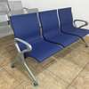Office Bench: Stainless Steel Waiting Room 3 Seater Bench thumb 0