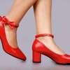 Ladies low heeled fancy shoes thumb 0