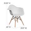 Home Chairs: Allensville Plastic Chair With Wooden Legs thumb 5