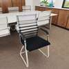 Durable Mesh Chrome-Based Visitor's Waiting Chair thumb 0