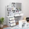 Large Vanity Unlighted Makeup Dressing Table with Drawers thumb 3