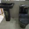 Modern Black toilet set thumb 1