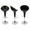 Black Plastic Adjustable Counter Barstool thumb 8