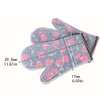 TB Floral Print Silicone Kitchen High Temperature Insulated Microwave Oven Gloves thumb 4