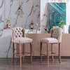 Wooden high bar stools/cocktail chairs(pairs( thumb 6