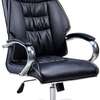 Office Chair: Leather Orthopedic Office Chair with Tilt Lock thumb 1