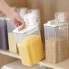 Cereal  Storage Container with measuring cup and handle thumb 0