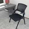 Folding Mesh Conference Chair with Writing Pad thumb 0