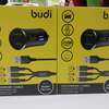 Budi Car Fast Charger with 3 in 1 Cable 12W 2.4Amp thumb 0
