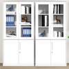 White Steel Vertical Filing Cabinet thumb 5