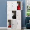 Office Cabinet :  9-Locker White Utility Office Cabinet thumb 5