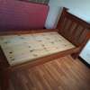Brown Hardwood 3 by 6 Bed with Matress thumb 3