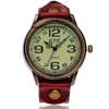 Unisex Red Leather watch with belt combo thumb 2